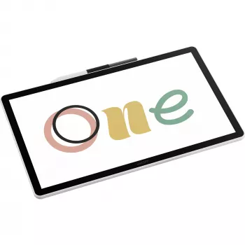 Wacom One digitizators 14 collu LCD displejs ar pieskāriena tehnoloģiju, 4096 spiediena jutības līmeņi