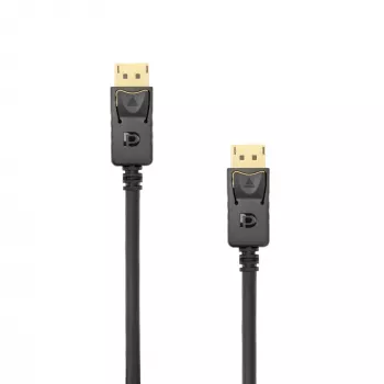 DisplayPort kabelis White Shark MAMBA 2m — 4K 60Hz, savietojams ar 2.0
