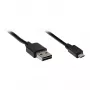 GoodConnections savienojuma kabelis USB 2.0 EASY Plug A uz spraudni Micro B, melns, 1m,