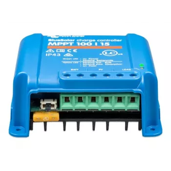 MPPT saules uzlādes regulators Victron Energy BlueSolar 100/15 – 15 A, maks. PV 100 V