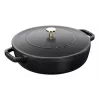 Staub Chistera 40511-472-0 cepamais katls 28 cm, apaļš, čuguna, 3,7 l, melns