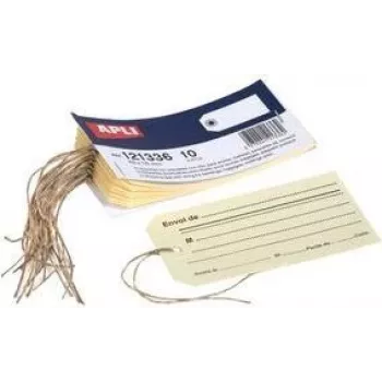 Bagāžas birka agipa 63 x 115 mm apdrukājama ar auklu modelis 121336
