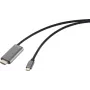 SpeaKa Professional USB-C HDMI adaptera kabelis ar HDMI-A ligzdu 1,00 m (SP-12875852)