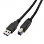 USB A uz B kabelis Captiva 80292, 2 m, melns