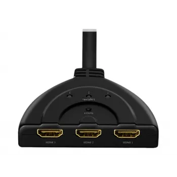 LogiLink - Video/Audio dalītājs/pārslēdzējs - 3 x HDMI - galddatoriem