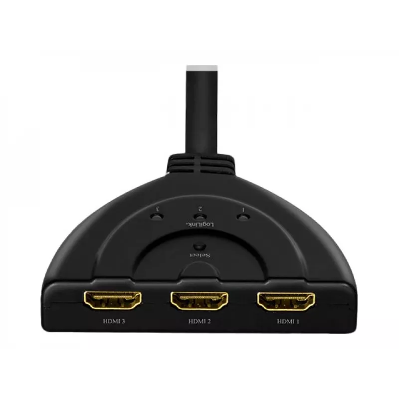 LogiLink - Video/Audio dalītājs/pārslēdzējs - 3 x HDMI - galddatoriem