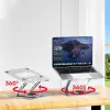 Klēpjdatora statīvs Unitek OT180SL01 alumīnija ekrāniem no 25,4 līdz 40,6 cm (10 collu–16 collu), 360° pagriežams, slīpums 0–180°