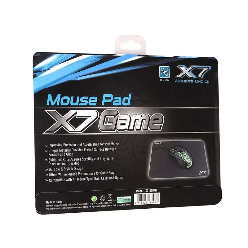 A4Tech X7-200MP Peļu paliktnis Melns