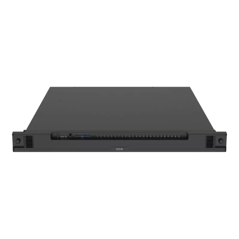 Tīkla video ierakstītājs AXIS S2224 Mk II 24 kanāli, 48 kanālu atskaņošana, 7680×4320, 6 TB HDD, 256 GB SSD, RAID 0/1/10, 1U, Melns