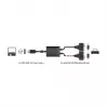 Seriālais kabelis DeLOCK 63950 USB 2.0 Type-A 2 x RS-232 DB9 Melns 0,6 m