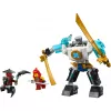 LEGO NINJAGO komplekts 71827 Zane kaujas tērpa mehs, 92 detaļas, 2 minifigūras, augstums 100 mm, vecumam 6+