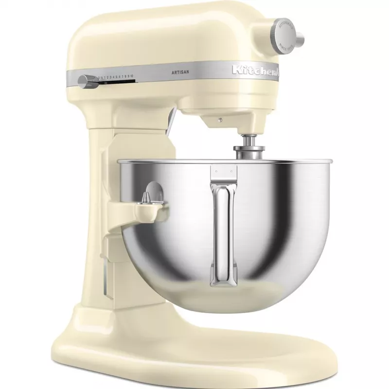 KitchenAid 5KSM60SPXEAC stacionārais mikseris 375 W Krēmkrāsa, pelēks, nerūsējošais tērauds