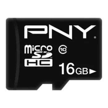 MicroSDHC PNY 16GB Class 10 Melns P-SDU16G10PPL-GE