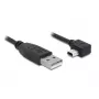 USB kabelis DeLOCK 82680 0,5 m USB A Mini-USB B Melns