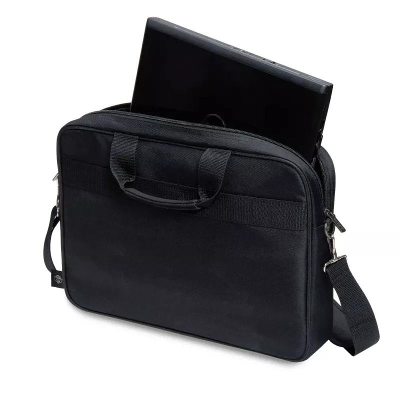 Toploader bag DICOTA D30805-RPET 40.6 cm 16 inch Melns