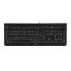 Tastatūra CHERRY DC 2000 ar peli, universāla USB QWERTY čehu, melna