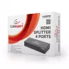 HDMI video splitter GEMBIRD DSP-4PH4-02 — 4× HDMI izejas, HDMI 1.4, 225 MHz, tērauda korpuss, 146×73×24 mm