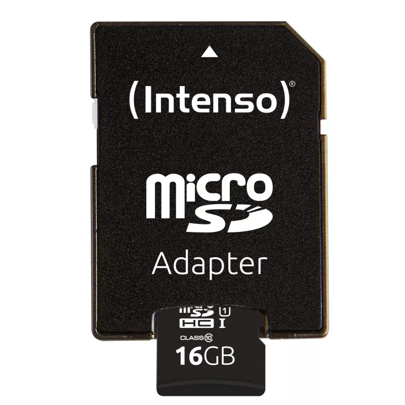 Intenso Performance - Zibatmiņas karte (microSDHC/SD adapteris iekļauts) - 16 GB - UHS-I U1 / Class10 - microSDHC UHS-I