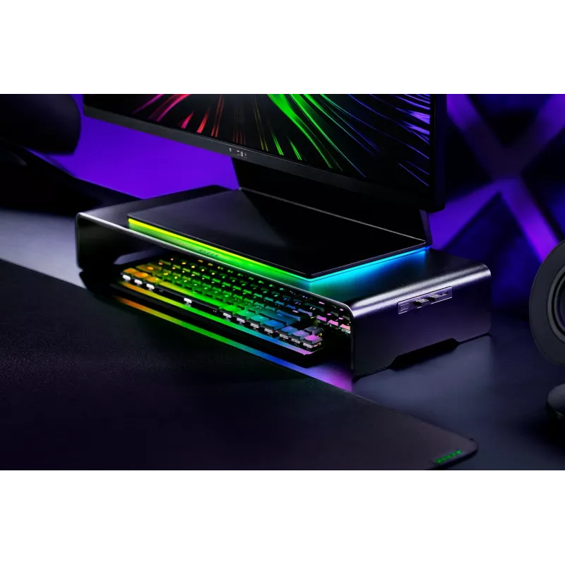 Monitora statīvs Razer RC21-02320100-R3M1 61–68.6 cm (24–27 collu) ekrāniem, brīvstāvošs, alumīnijs