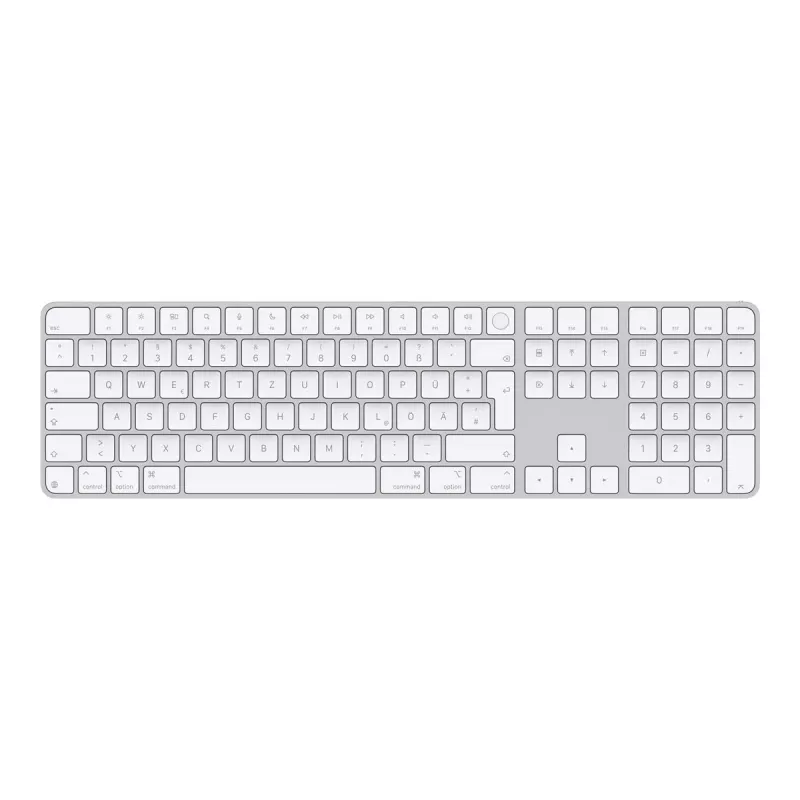 tastatūra Apple Magic MXK73D/A Universal USB + Bluetooth QWERTZ German balta
