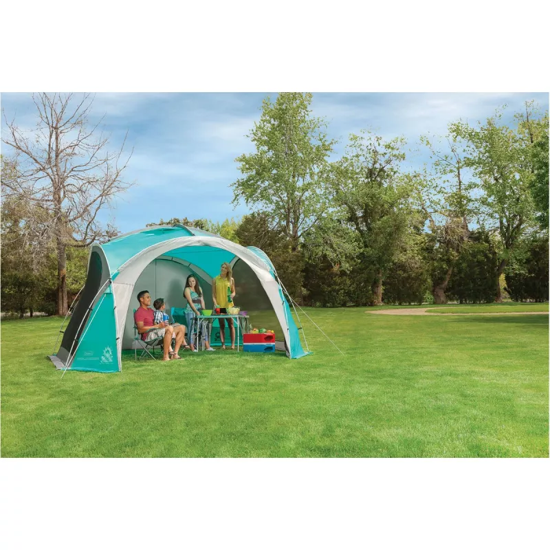 Event Dome Shelter XL, 4,5 x 4,5 m, paviljons gaiši zils/pelēks