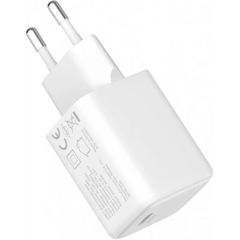 USB-C lādētājs YENKEE G45 VOLT 45W Power Delivery 3.0, 3A izeja
