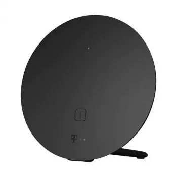 Bezvadu galda/staba maršrutētājs Telekom 40824613 — Divjoslu 2,4/5 GHz, Wi‑Fi 6 (802.11ax), Gigabit Ethernet, iekšējās antenas, melns