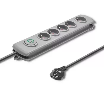 Pārsprieguma aizsargs Qoltec 50272 Pelēks 5 maiņstrāvas ligzdas 230V 3m