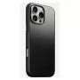 Mobilā tālruņa vāciņš Nomad Modern Leather vāciņš iPhone 16 Pro Max, 6.9 collas (17.5 cm), melns, āda+PC+TPU