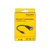 DeLOCK adapteris USB Type-C uz RS-232 D-Sub 9 kontaktu, vīrišķais, 0,25 m