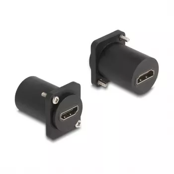 DeLOCK D-Type modulis HDMI 8K 60Hz ligzda-ligzda ar skrūvēm, melns