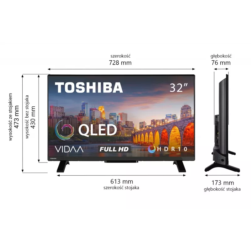 TV QLED 32 collas 32QV2F63DG