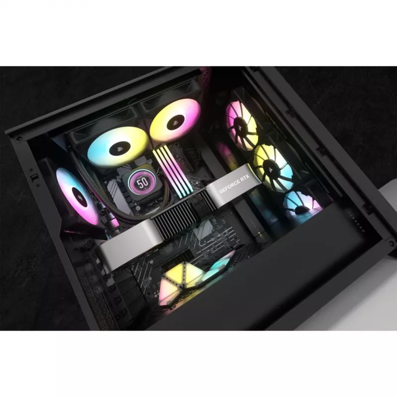 Corsair CW-9060074-WW datora dzesēšanas sistēma Procesors Viss-vienā šķidruma dzesētājs 12 cm Melns 1 gab.