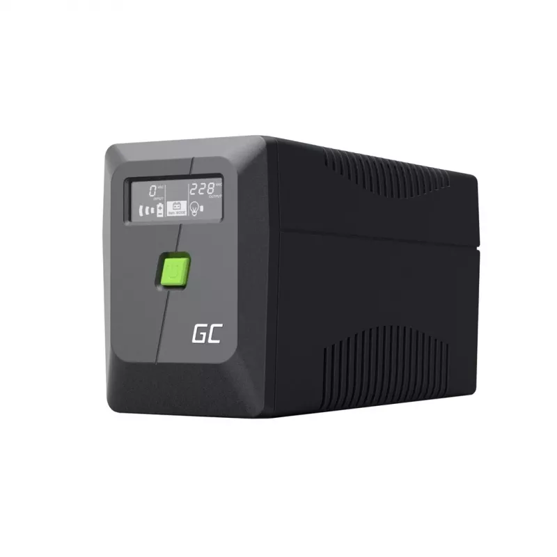UPS Line-Interactive zaļa Cell 6.5 kVA, 360 W, 2 maiņstrāvas kontaktligzdas, 12 V 7 Ah VRLA, USB, tornis, melns