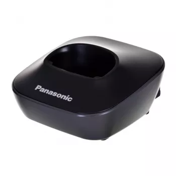 Panasonic KX-TG1611 DECT bezvadu tālrunis, zvanītāja numura noteikšana, 50 ierakstu telefona grāmata, līdz 15 h runas laiks, melns