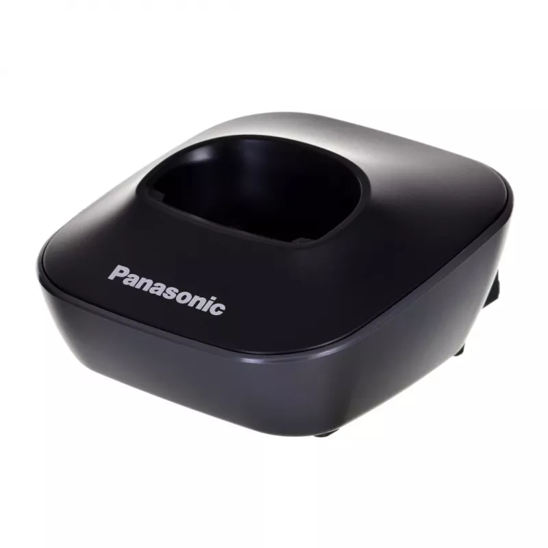 DECT telefons Panasonic KX-TG1611, melns, 1,9 GHz, 1,25 collu displejs, līdz 15 h sarunu laiks, 50 kontaktu tālruņu grāmata