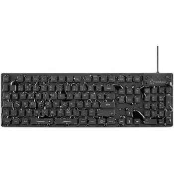 Renkforce RF-3561816 tastatūra USB + PS/2 QWERTZ vācu melna (RF-3561816)