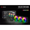 SAVIO VELOX 360mm CPU šķidruma dzesētājs ar ARGB