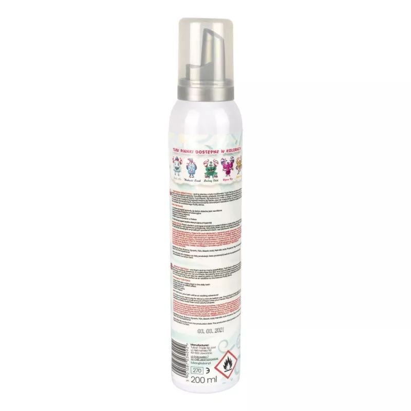 Vannas putu rotaļlieta Tuban TUBI FOAM balta 200 ml