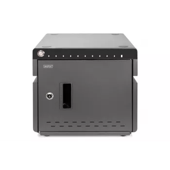 Digitus mobilais galda uzlādes skapis 10 klēpjdatoriem/planšetdatoriem līdz 13 collām, UV-C, USB-C
