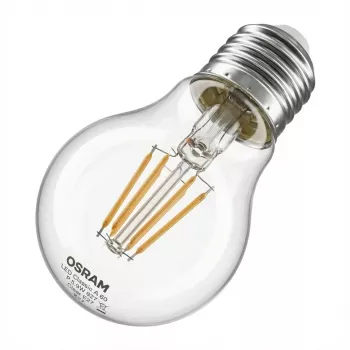 Osram LED Classic A 60 Filament P 5.9W 827 Clear E27 LED spuldze, klasiska spuldzes forma