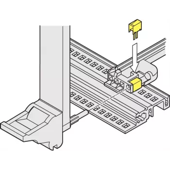 SCHROFF ESD CLIP IEEE (50 GAB./KOMPLEKTS) - Plaukta piederums (24560256)