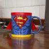 Thumbs Up Superman Mug with Cape, viens dizains, 0,25 l, Zila, Sarkana, Keramika, Silikons, Universāls, 1 gab.