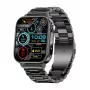 Viedpulkstenis Colmi P80 Steel Black ar Bluetooth un sirdsdarbības monitoru
