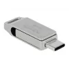 DeLOCK USB zibatmiņa 64GB USB-C Type-A grozāma metāla korpusā
