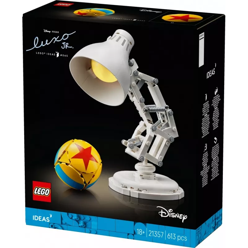 Konstruktora rotaļlieta LEGO Ideas modelis 21357 — Luxo Jr., 613 gab., 290×140×110 mm