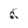 Video kabeļa adapteris ShiverPeaks BS77482-RE 2m HDMI A tips DVI-D Melns