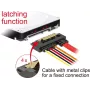 SATA kabelis DeLOCK 85228 0,3 m SATA 7‑kontaktu SATA 22‑kontaktu melns