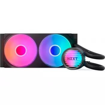 Šķidruma CPU dzesētājs NZXT Kraken Core RGB 240 — Daudzfunkcionāls 240 mm radiators, RGB apgaismojums, melns