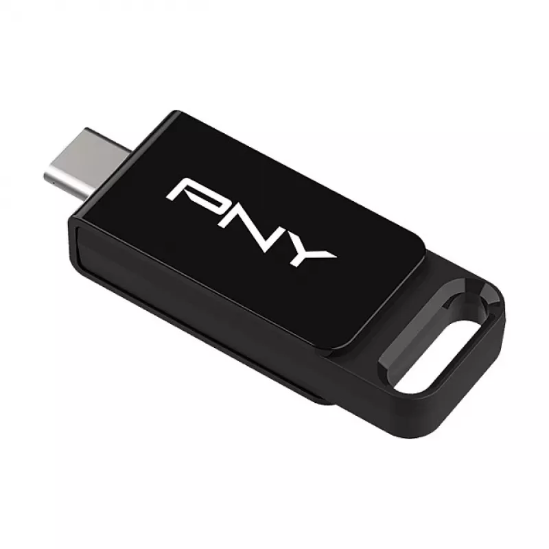 PNY Elite, 128 GB, USB Type-C, 3.2 Gen 1 (3.1 Gen 1), 120 MB/s, Dia, Melna